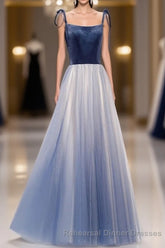 Spaghetti Straps Lace Up Floor Length Modest Evening Dresses Party Semi Formal Prom Dresses